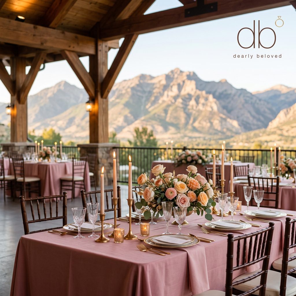 Mountain wedding reception venue