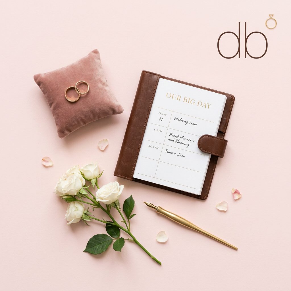 Wedding planning notebook with rings